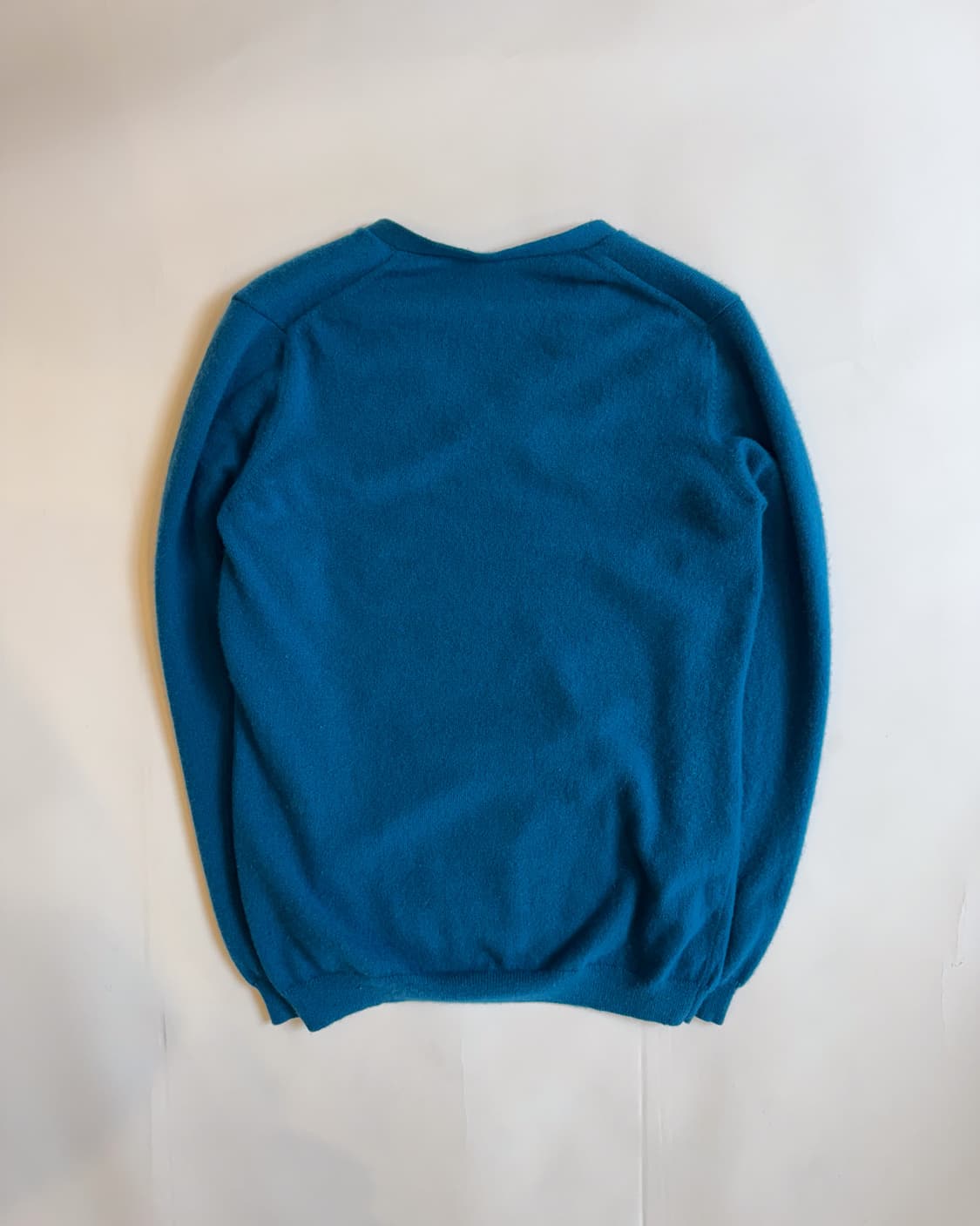 Teal Blue V-Neck Wool Knit  상품이미지3