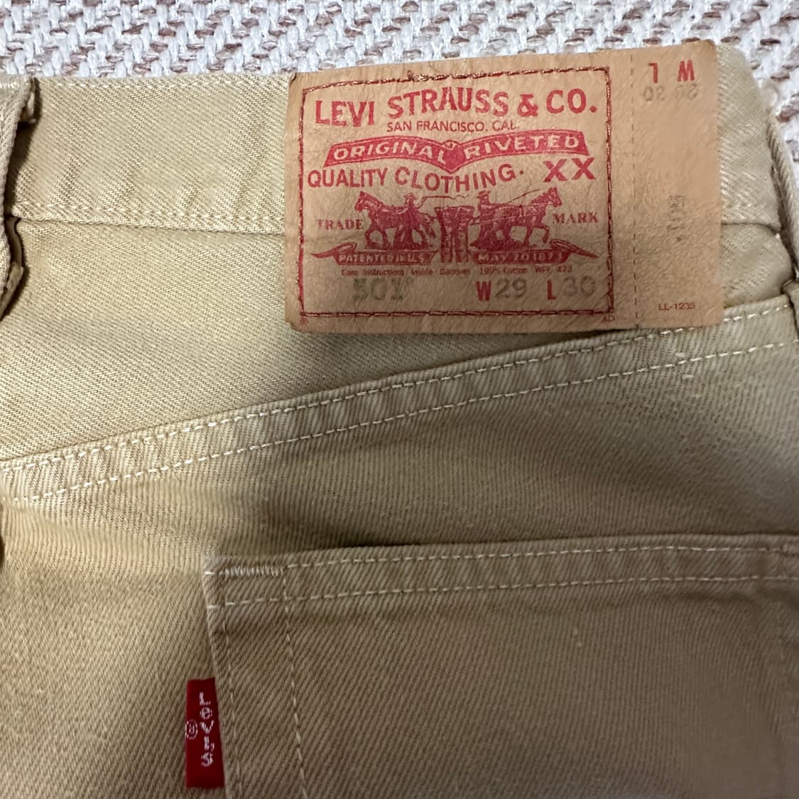 LEVI'S 501 00's mexico made cotton pants 상품이미지3