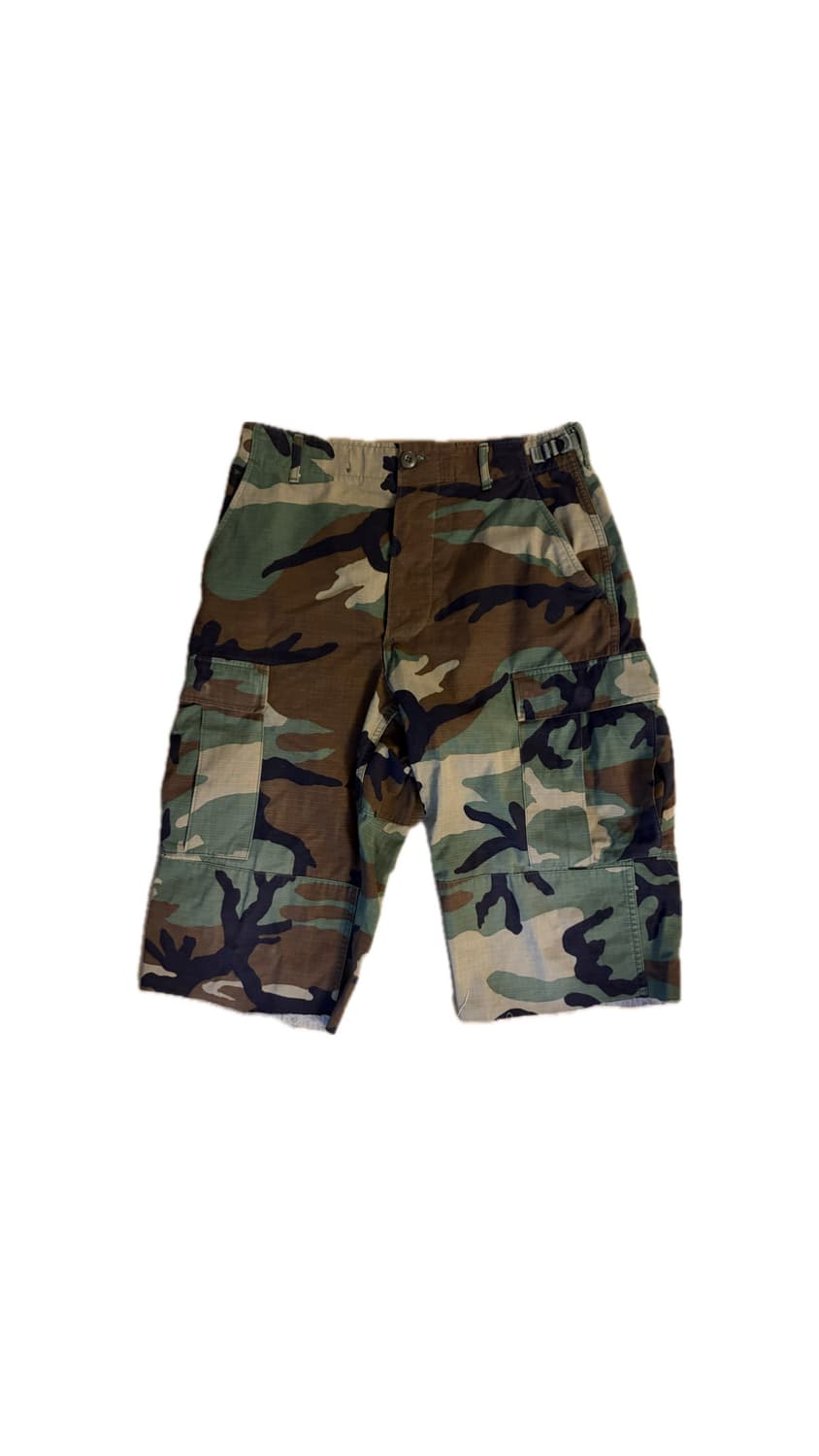 Vintage US Army Camo Cargo Shorts 상품이미지1