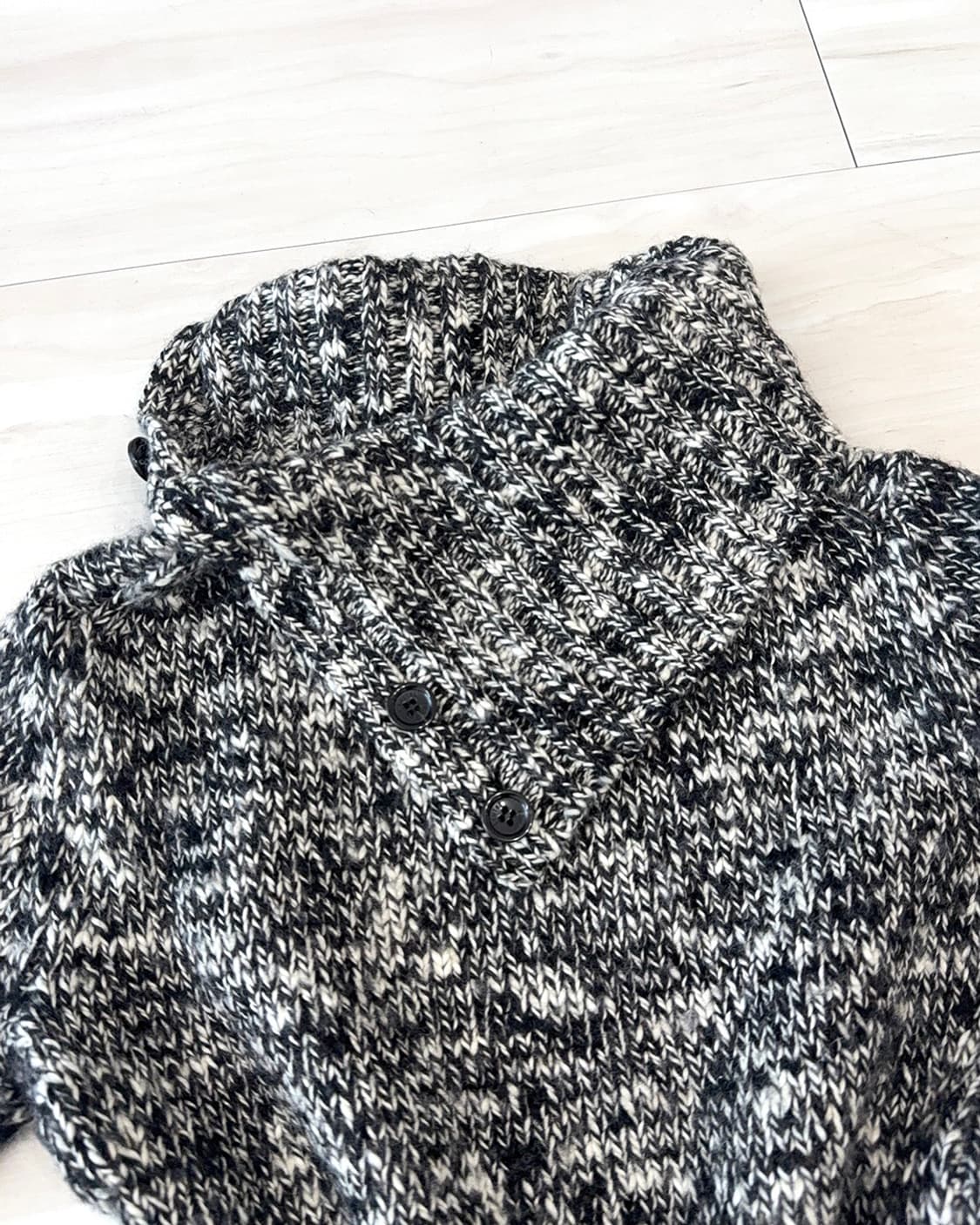 Melange Gray Button-Detail knit 상품이미지9