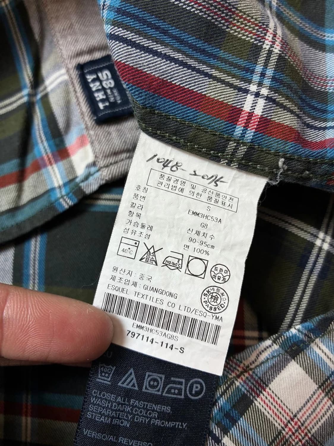 타미힐피거 00's Y2K 컨트리 체크 셔츠 PN8064 상품이미지8