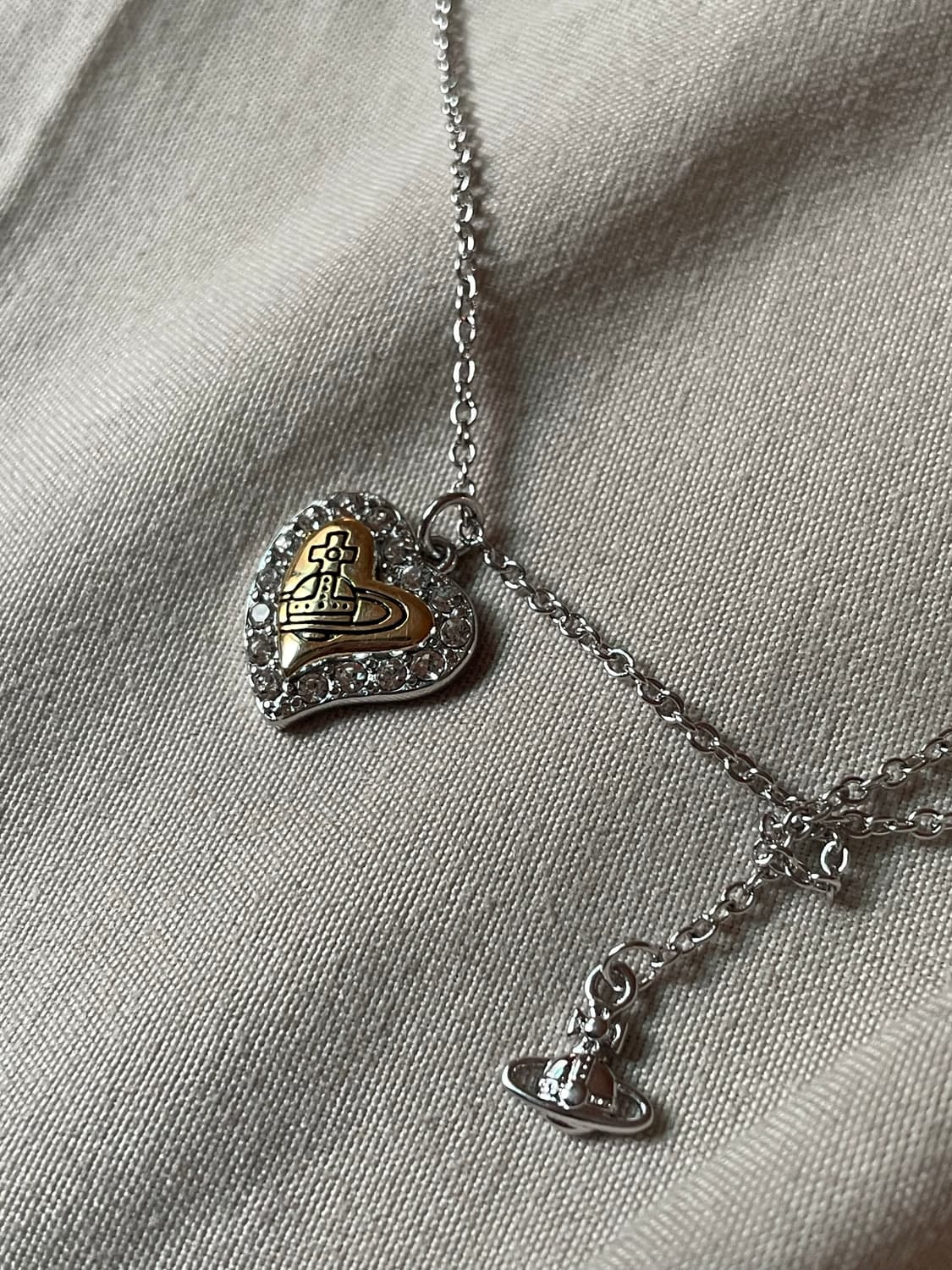 비비안웨스트우드 빈티지 골드 하트 펜던트 상품이미지4