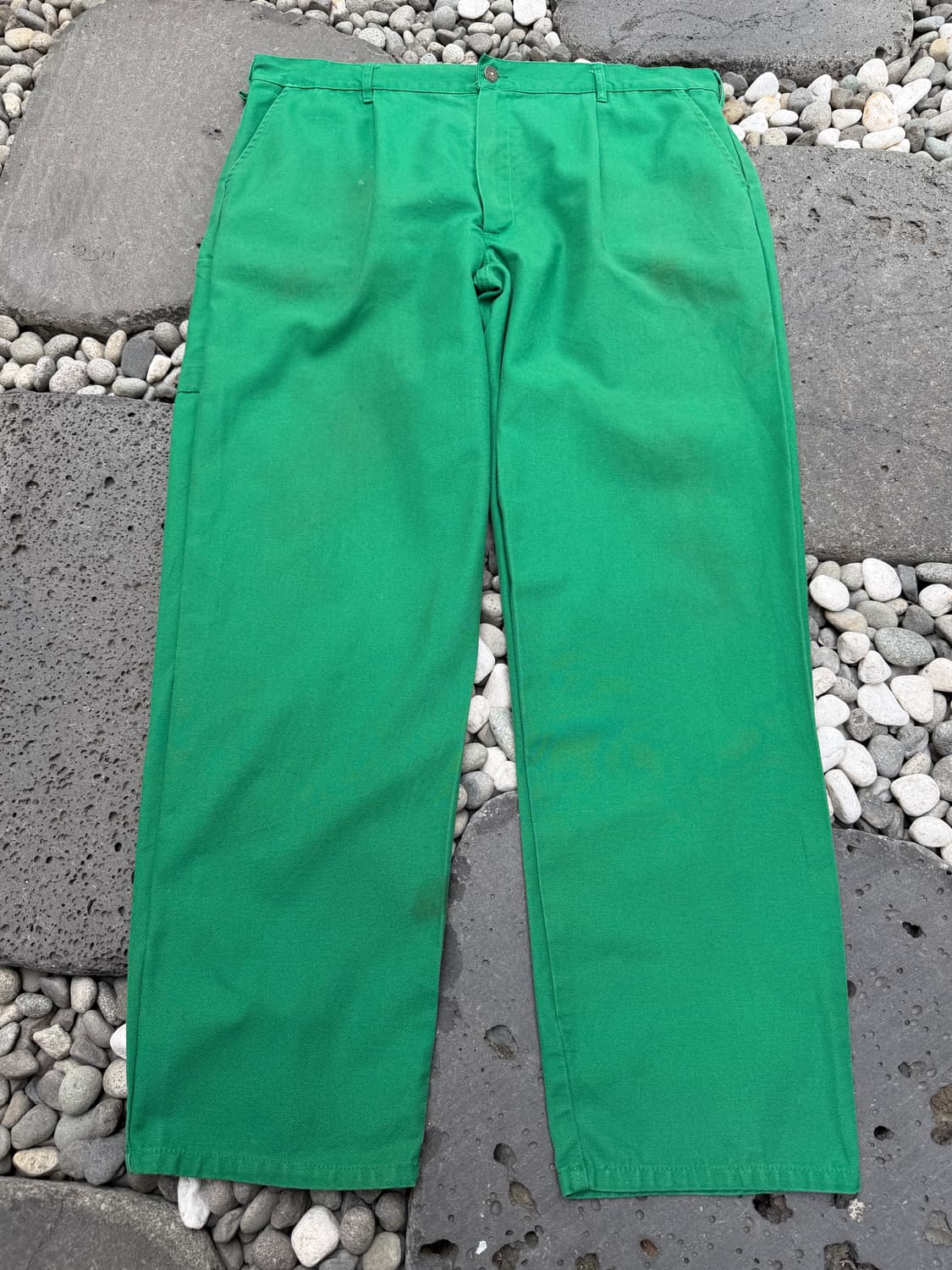 1990s TSD KELLY GREEN FRENCH 그린 프렌치워크팬츠 상품이미지1
