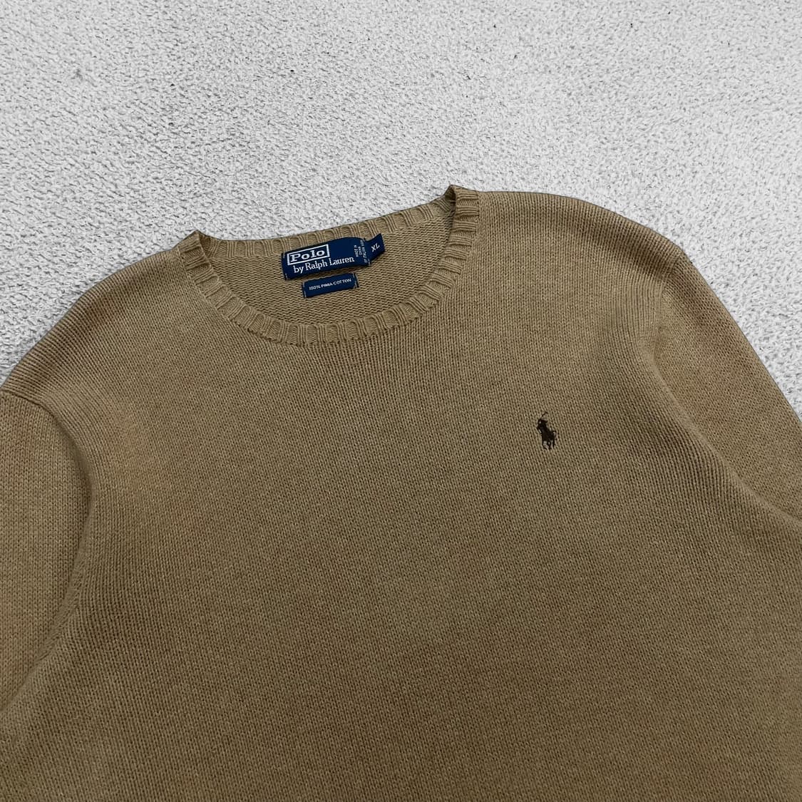 폴로 랄프로렌 포니 로고 코튼 니트 베이지 상품이미지2