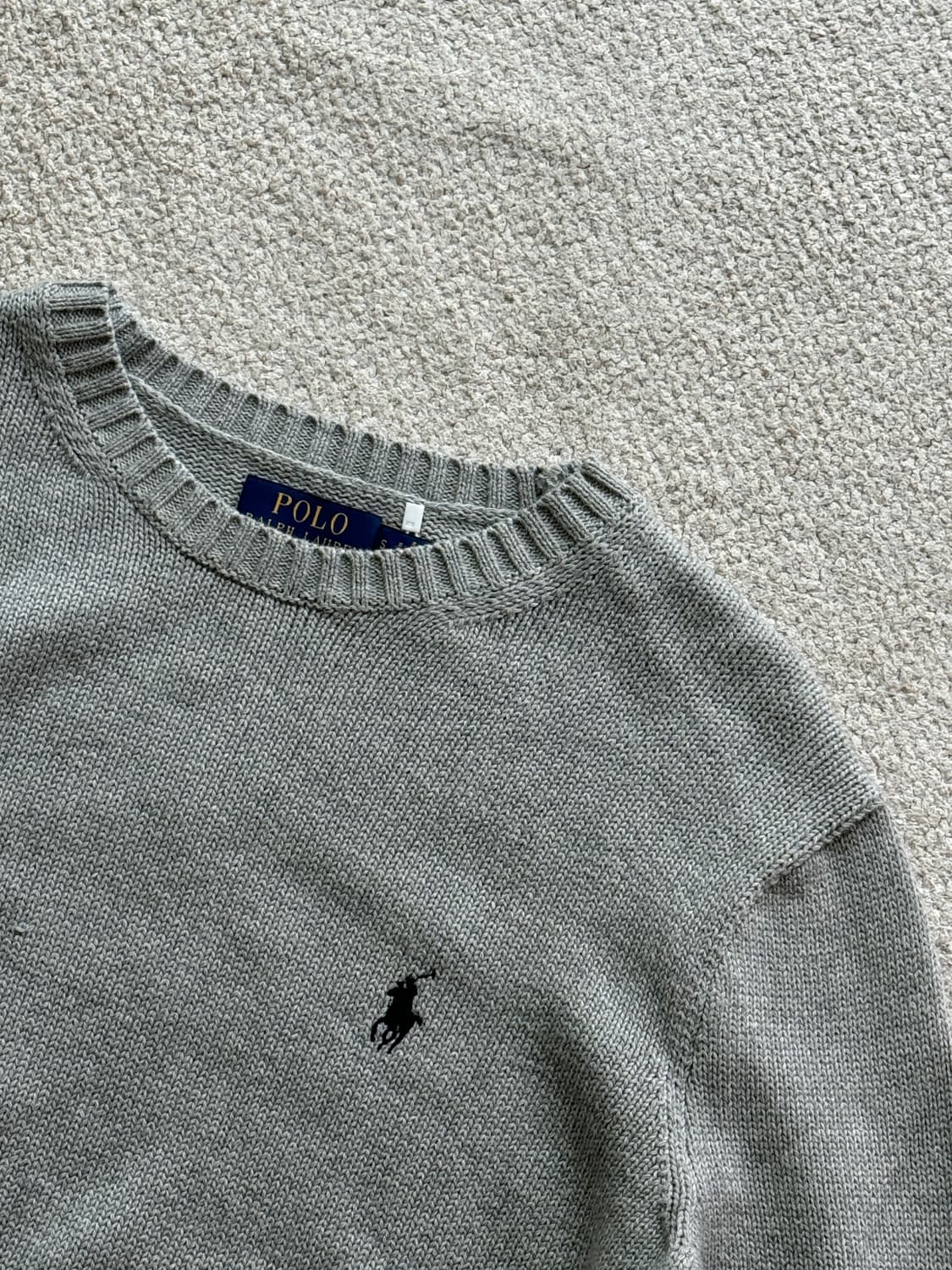 (새상품/정품) 폴로랄프로렌 코튼 크루넥 니트(남성S) 상품이미지3