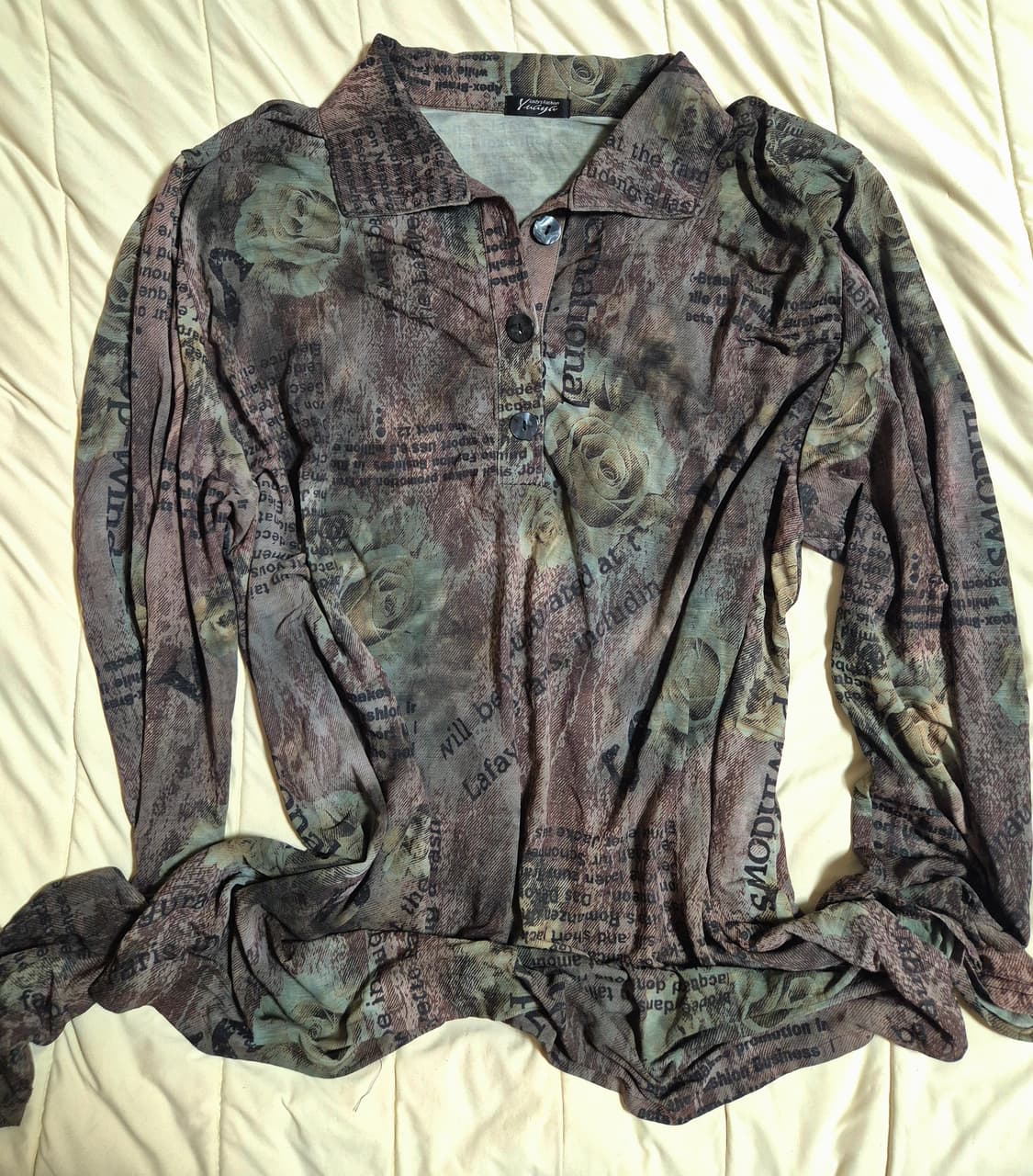 핀터깔 너드 그런지 페어리 셔츠베스트 세트 상품이미지4