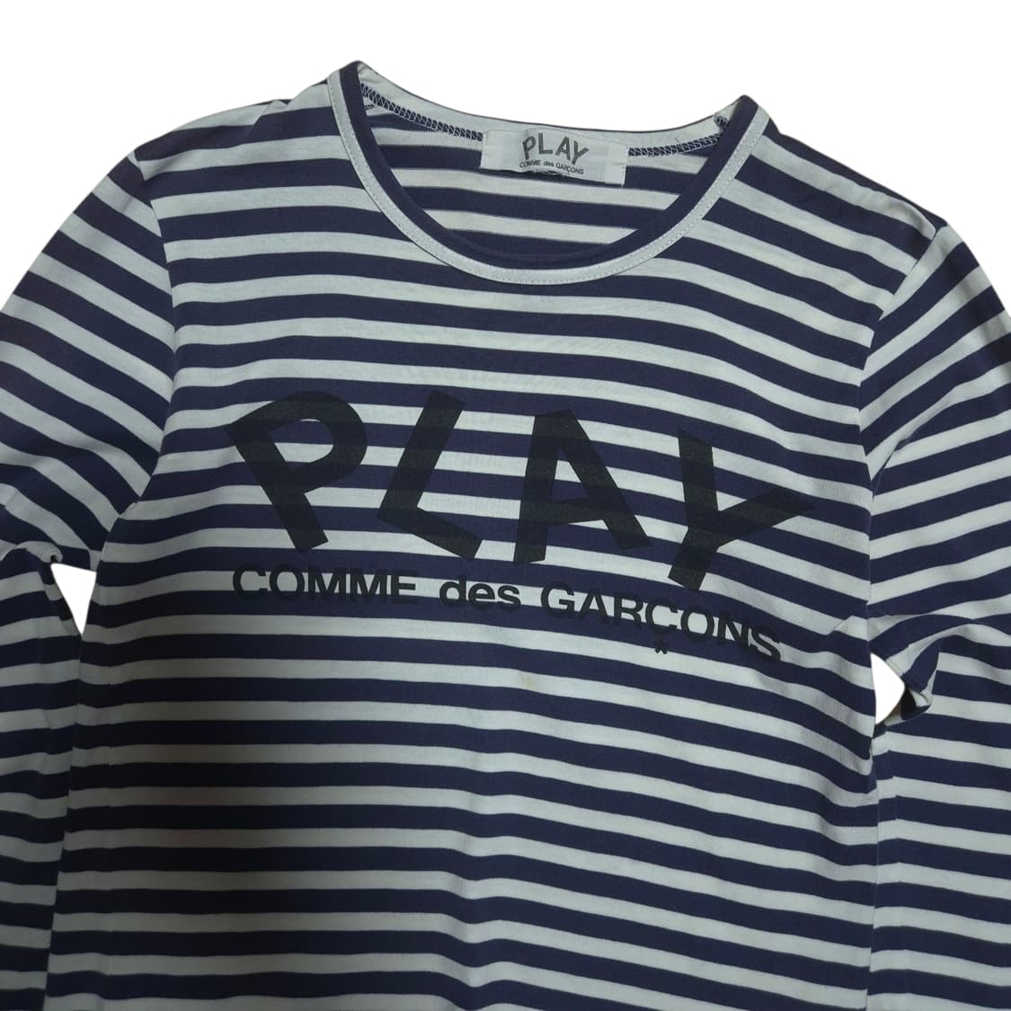 꼼데가르송 플레이 네이비 스트라이프 롱슬리브 상품이미지2