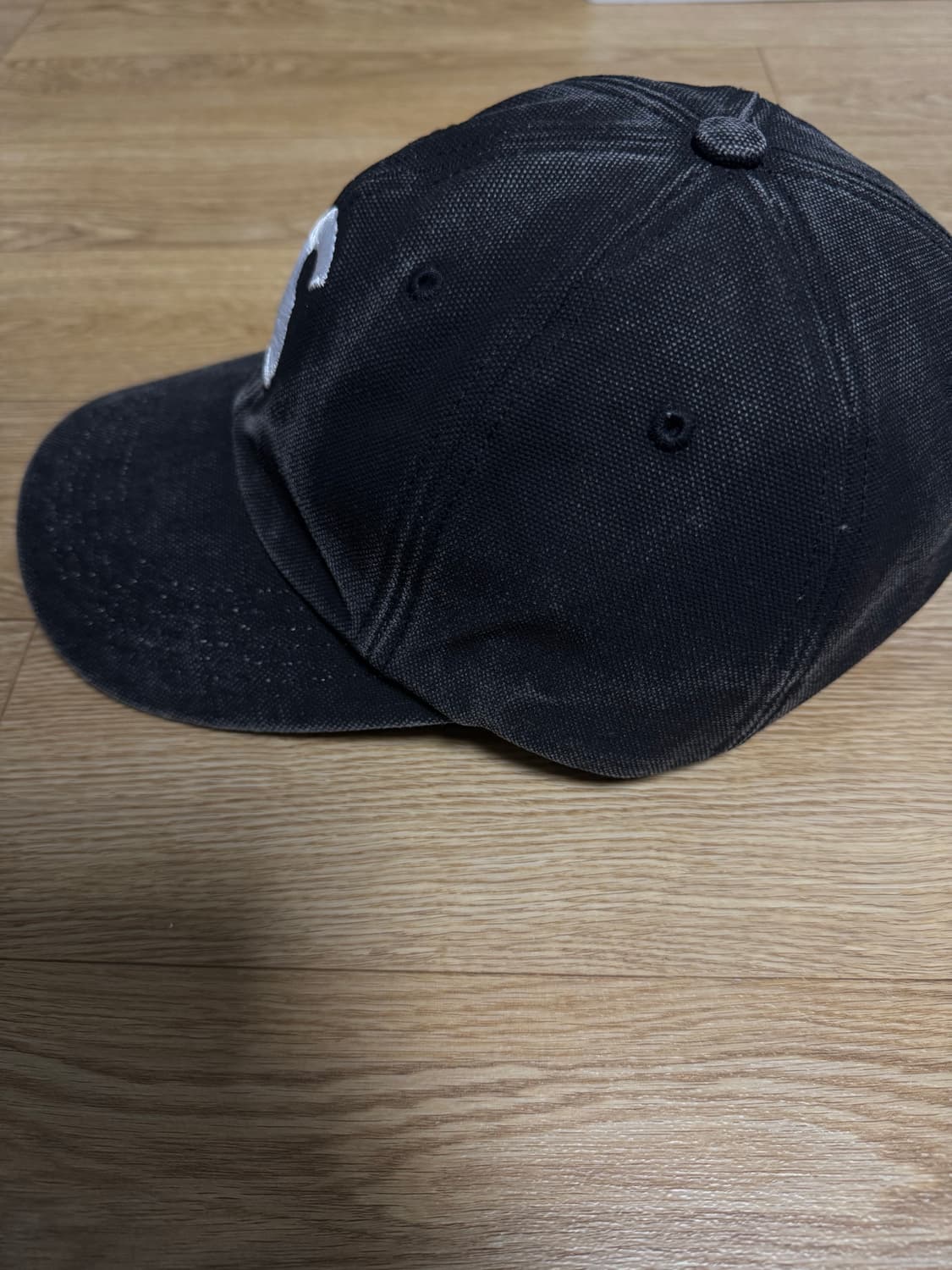 슈프림 피그먼트 S로고 6패널 블랙 팝니다! 상품이미지2