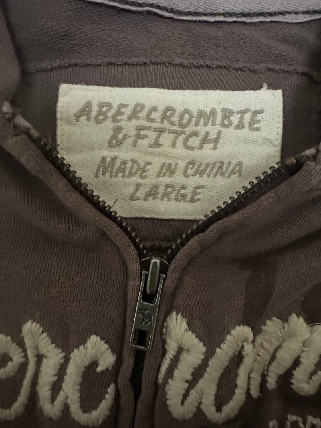 아베크롬비 딱붙 투웨이 후드집업 초코브라운  상품이미지2