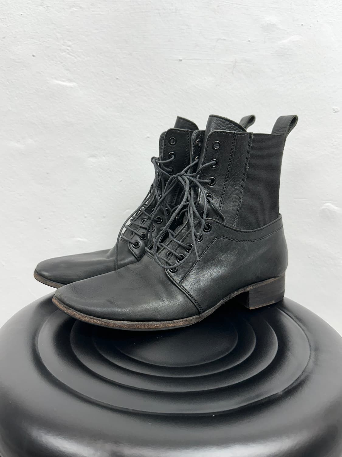 Y’s Lace-Up Leather Ankle Boots 상품이미지8