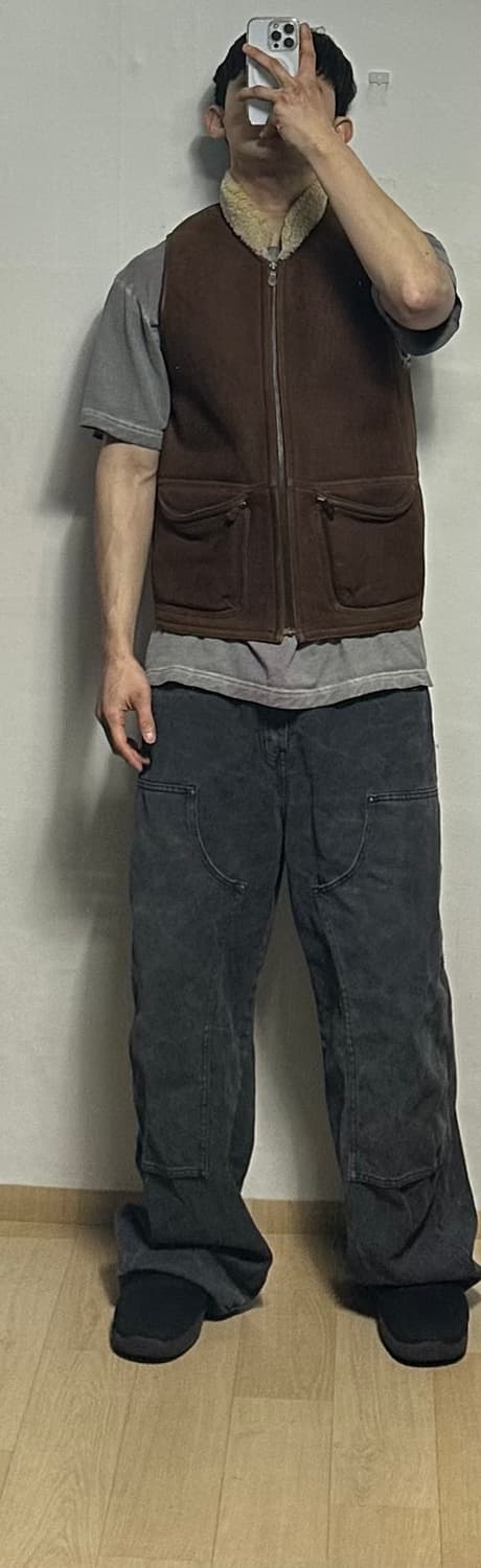 시어링 램스킨 베스트 상품이미지5