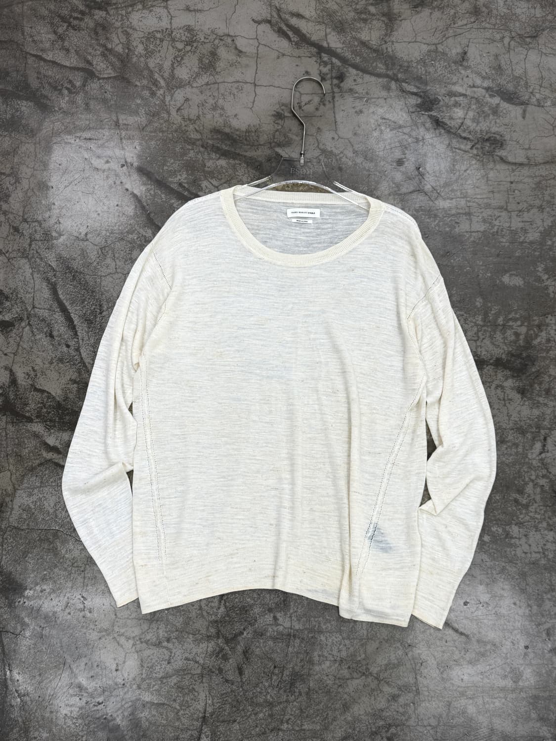 이자벨마랑 린넨 믹스 라운드 니트 상품이미지1