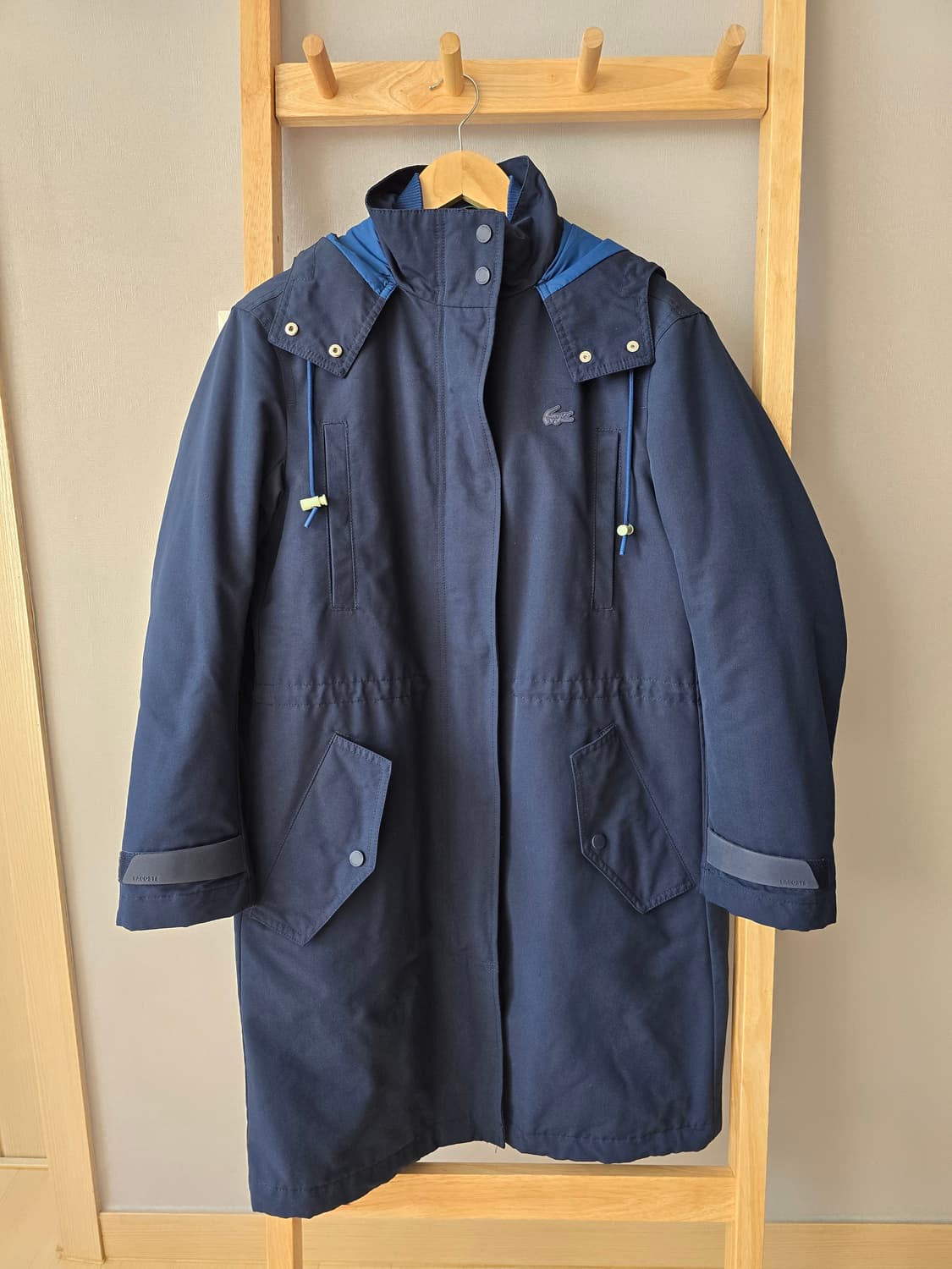 라코스테 디터쳐블 점퍼 36 네이비 퀼팅 상품이미지1