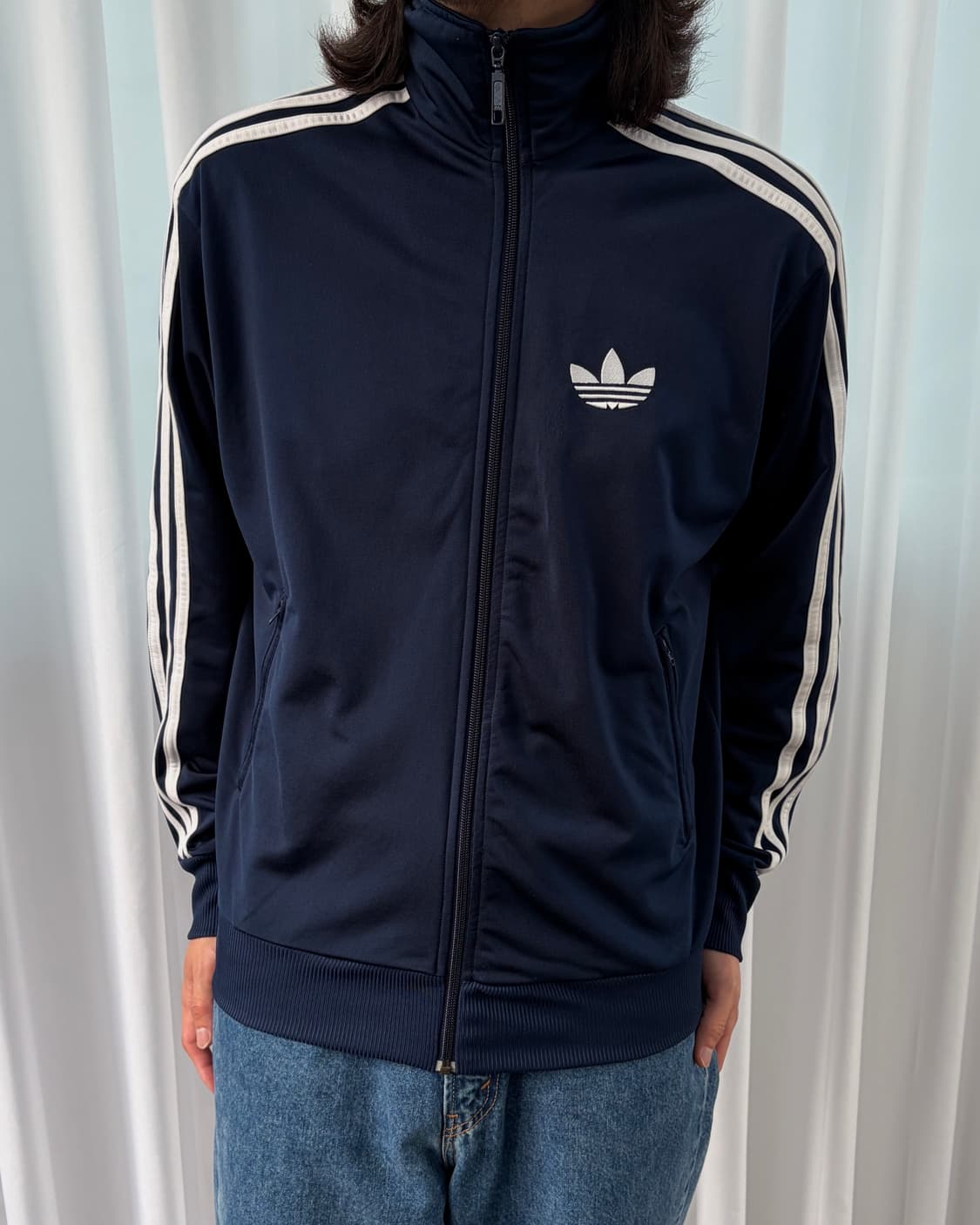 [L]아디다스 구형 파이어버드 네이비 트랙탑 져지 상품이미지1