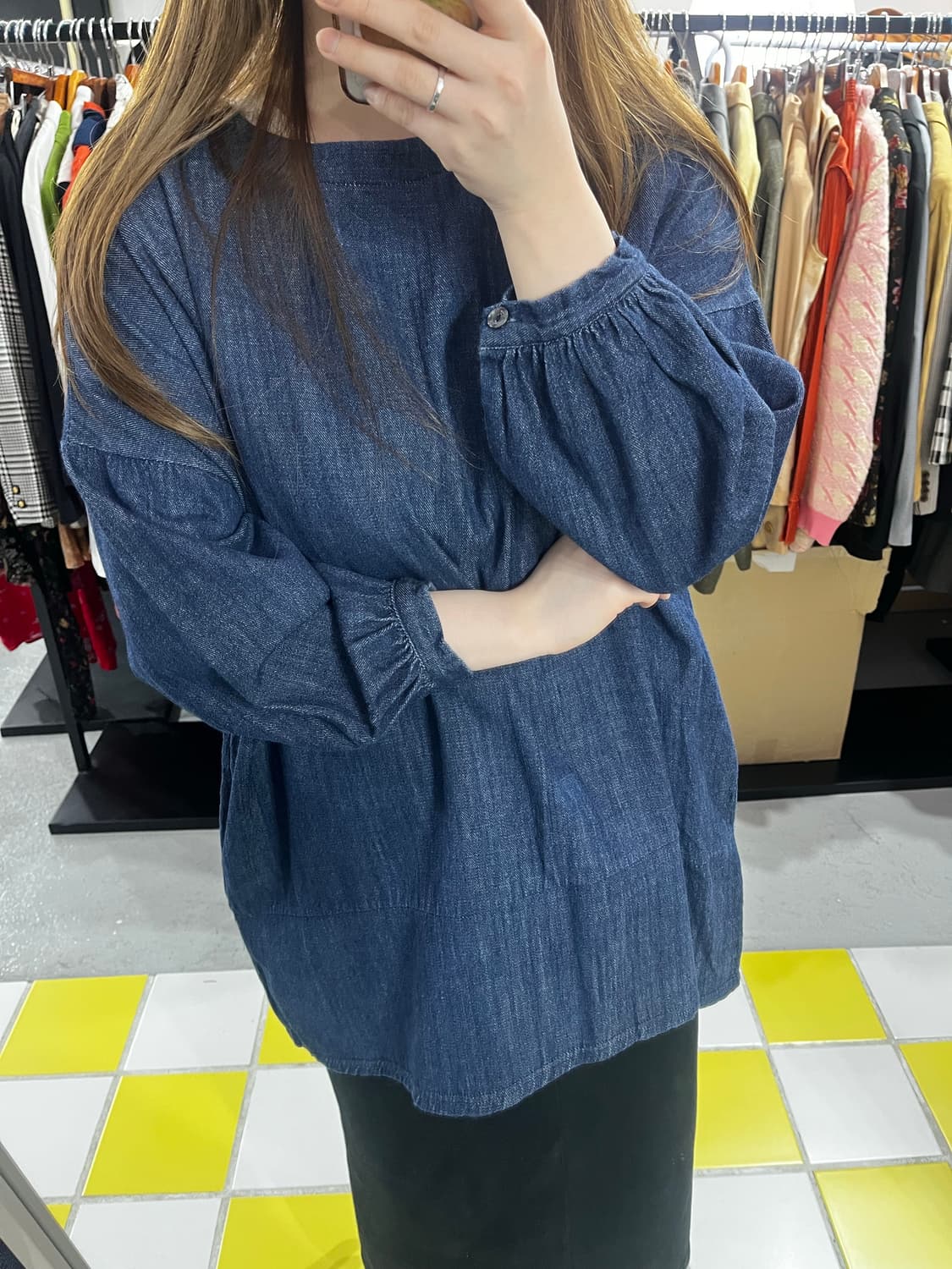 Denim blouse 상품이미지4
