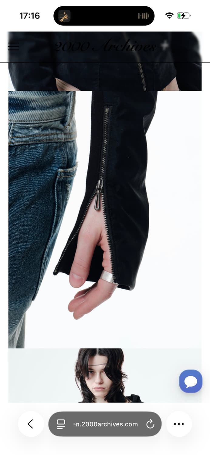 2000 archives KAEL DRAPED JACKET (BLACK) 상품이미지5