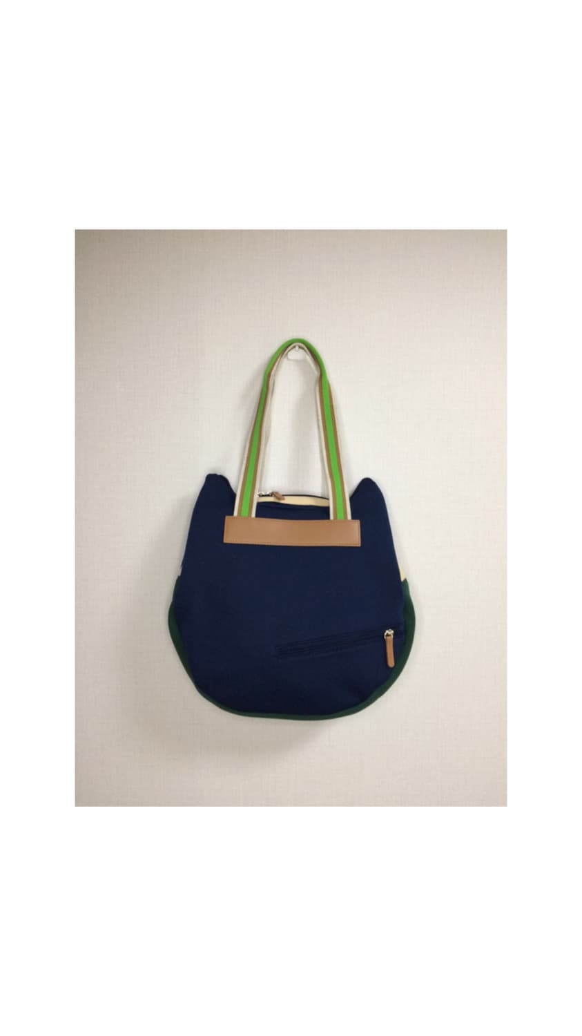 츠모리 치사토 네이비 캣 페이스 숄더백 상품이미지4