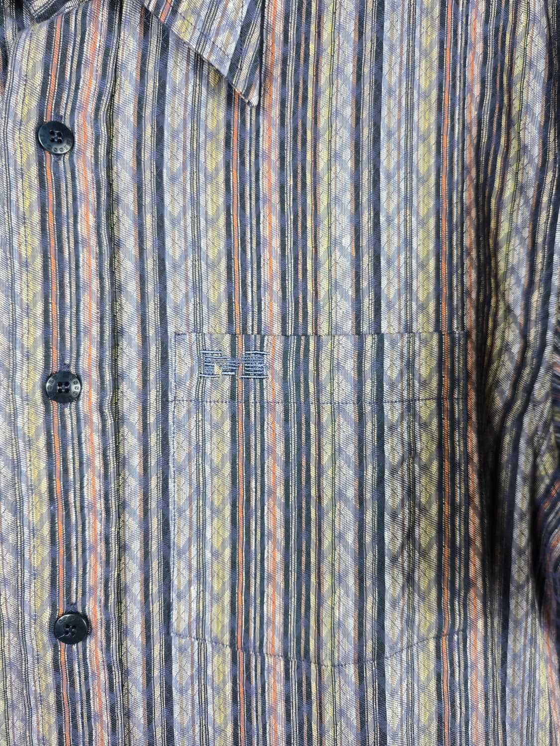 [무료배송]미쏘니 103-180 남성 린넨 마 혼방 반팔 셔츠 빈티지 상품이미지5