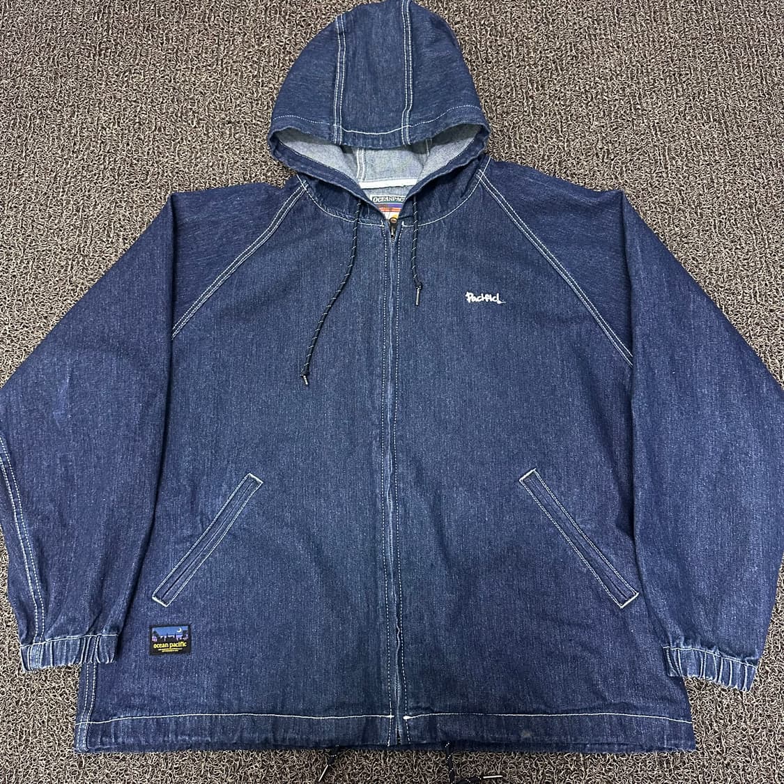 오션퍼시픽 데님 후드 집업 청자켓 L 상품이미지1