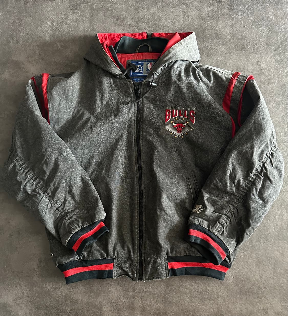 00s 스타터 NBA 시카고 불스 후드 자켓 상품이미지1