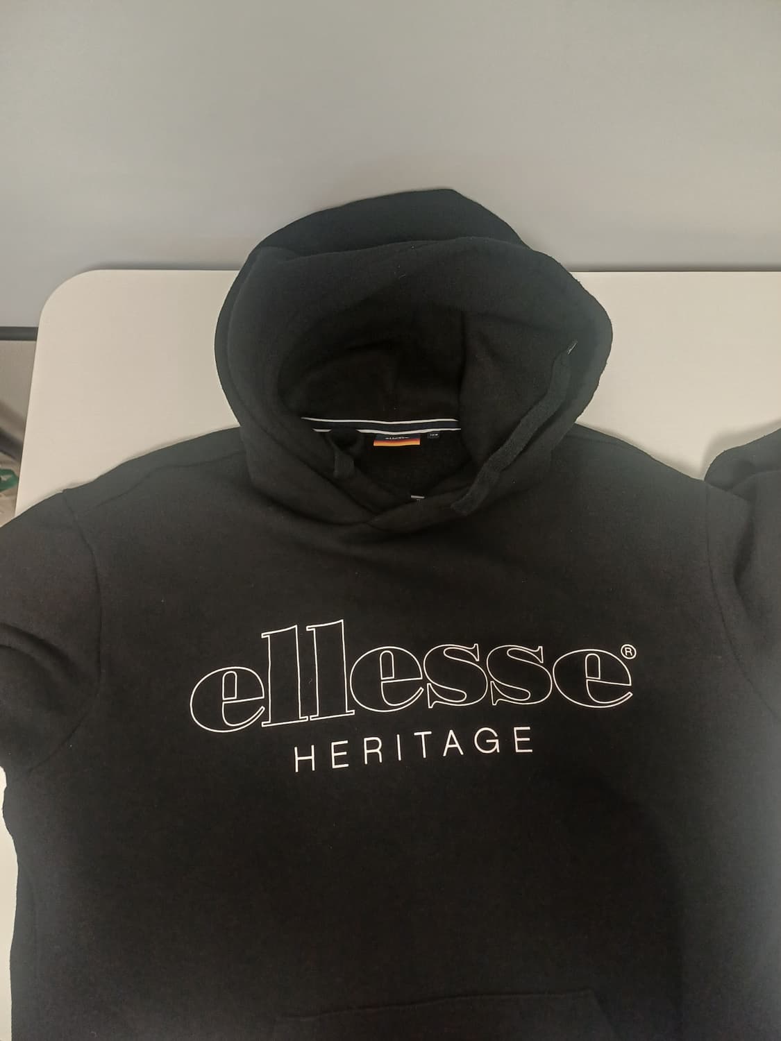 [L/105] 엘레쎄 헤리티지 아웃라인 빅로고 기모 후드티 (상태최상) 상품이미지4