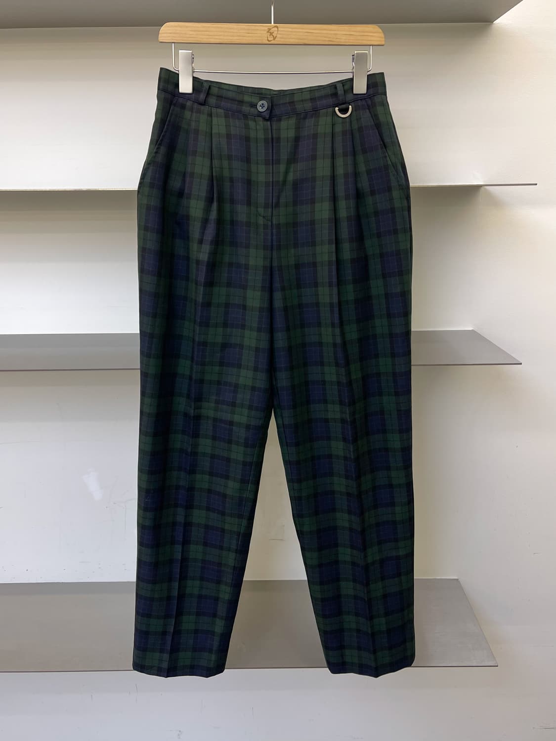 크리스챤 디올 90s 울 타탄 체크 슬랙스 상품이미지1