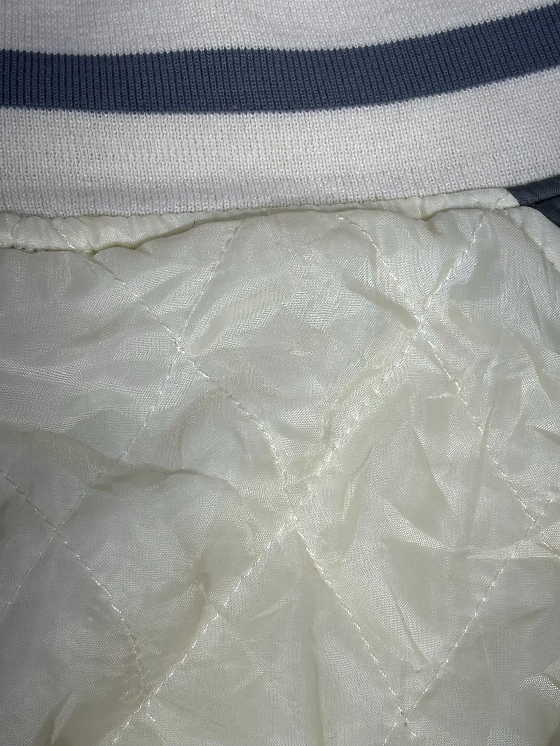 일본 빈티지 그레이 아이보리 배색 스카잔 바람막이 자켓 상품이미지6