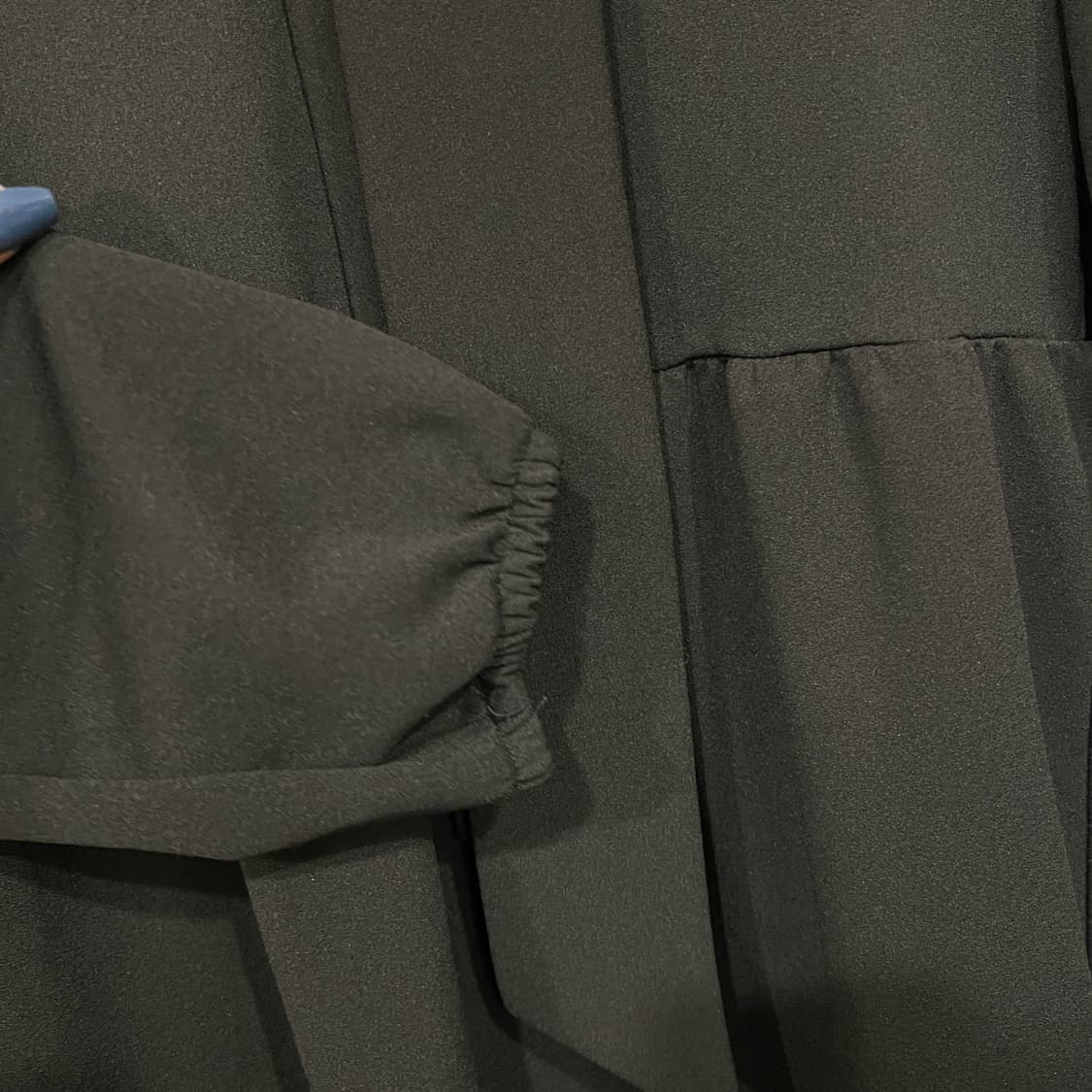 ZARA 자라 보타이 러플 미니 원피스 S 블랙 상품이미지5