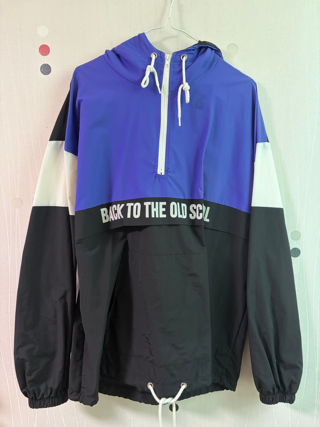 INCHIC CLOTHING 블루 올드스쿨 빈티지 아노락 상품이미지1