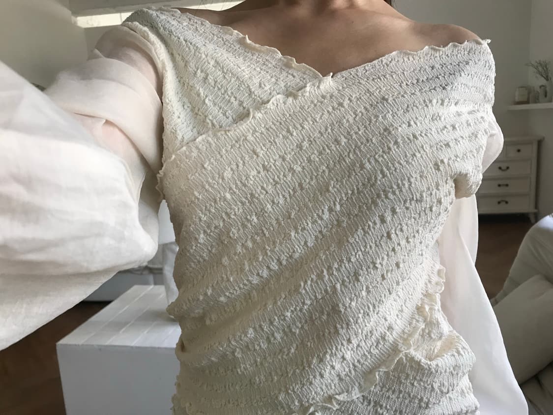 vintage wrap blouse 상품이미지2