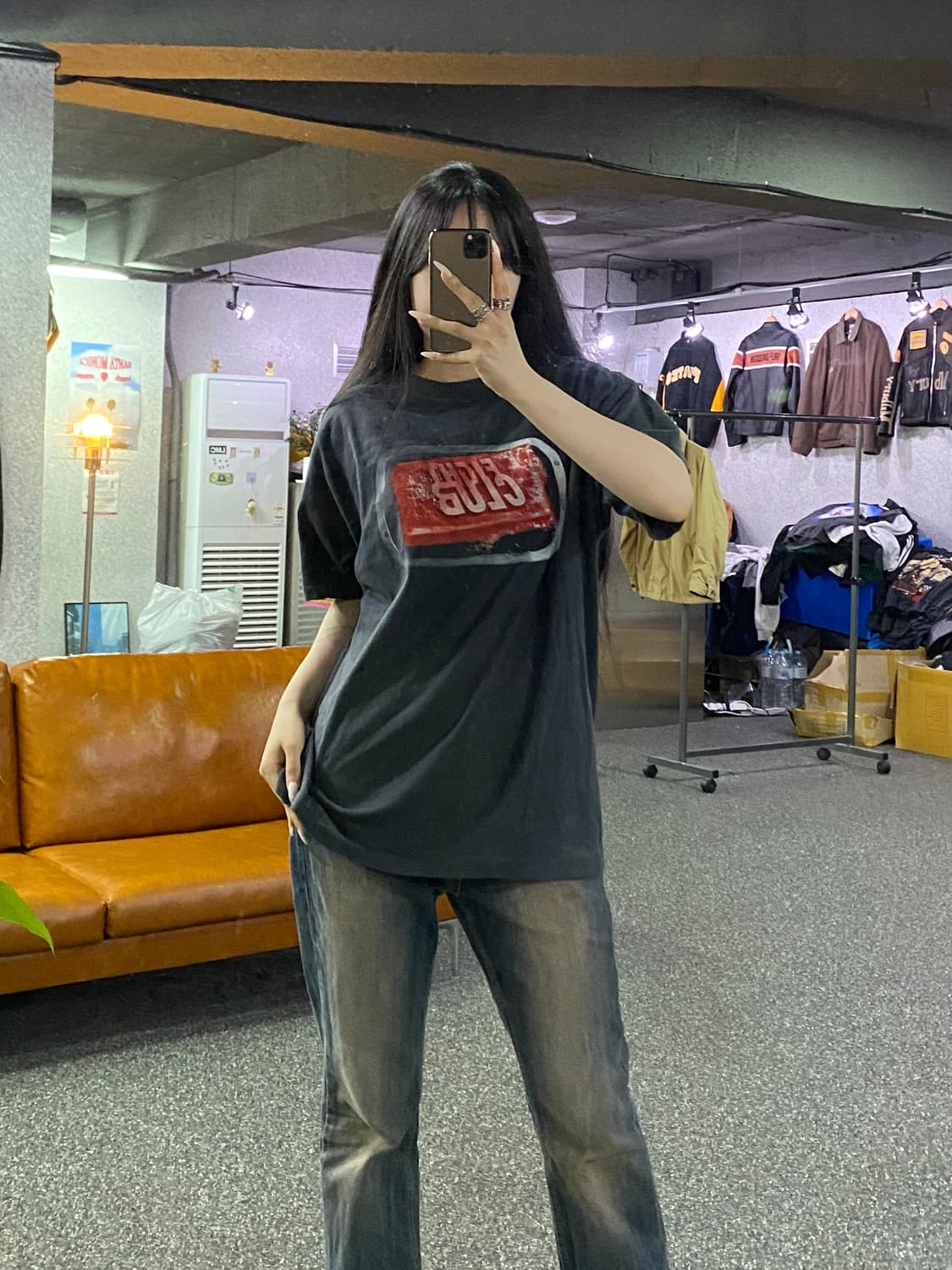 빈티지 파이트 클럽 비누 그래픽 반팔티셔츠B4973 상품이미지1