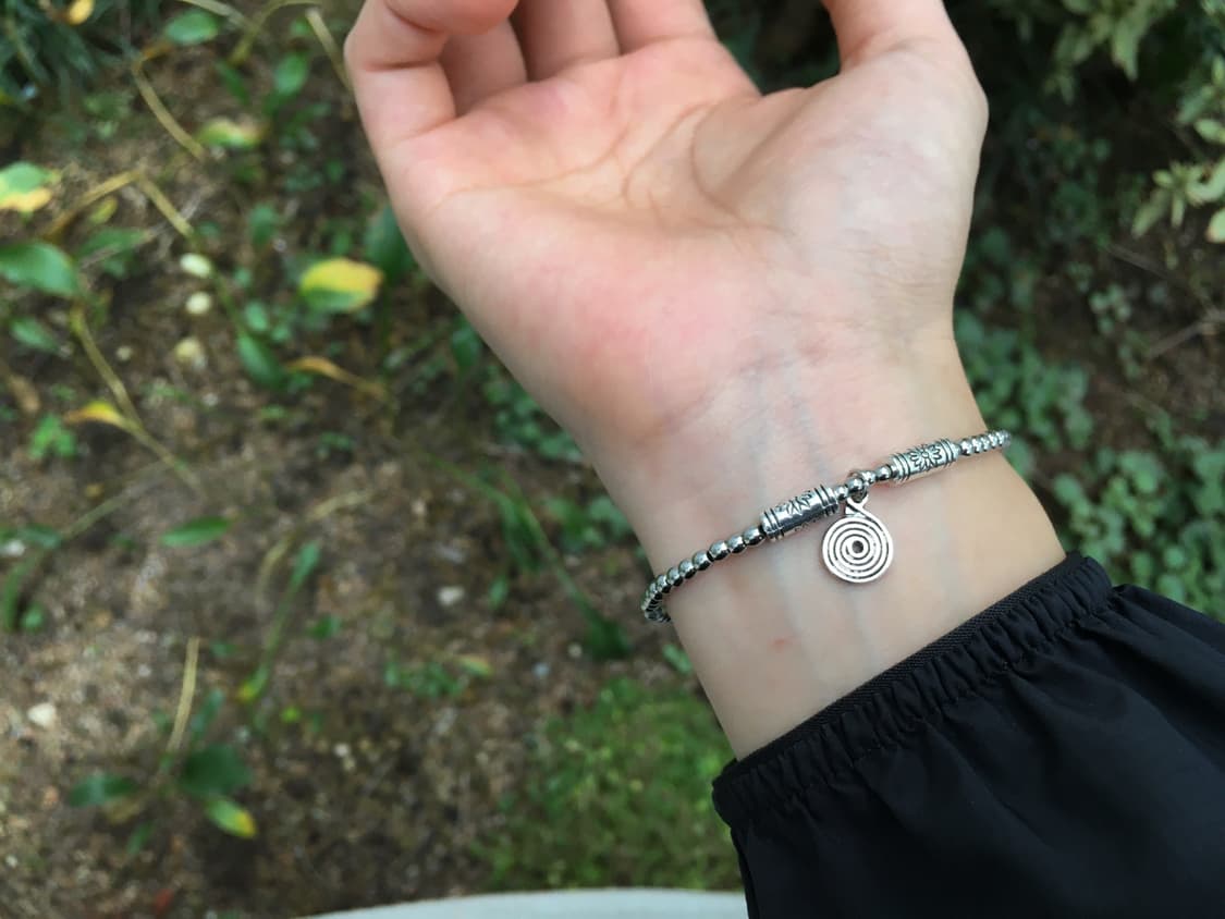 silver circle bracelet 상품이미지3