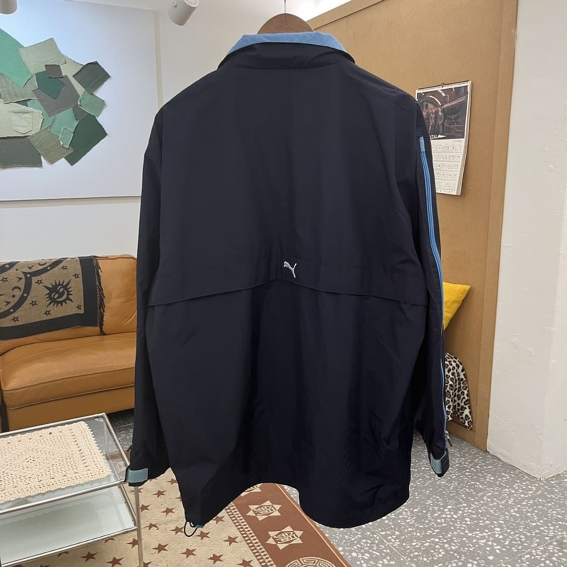 푸마 올드스쿨 레트로 빈티지 오버핏 바람막이 자켓 L C10395 상품이미지4