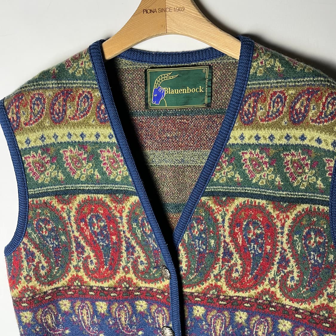 [Blauenbock] 90's 페이즐리 울 베스트 상품이미지2