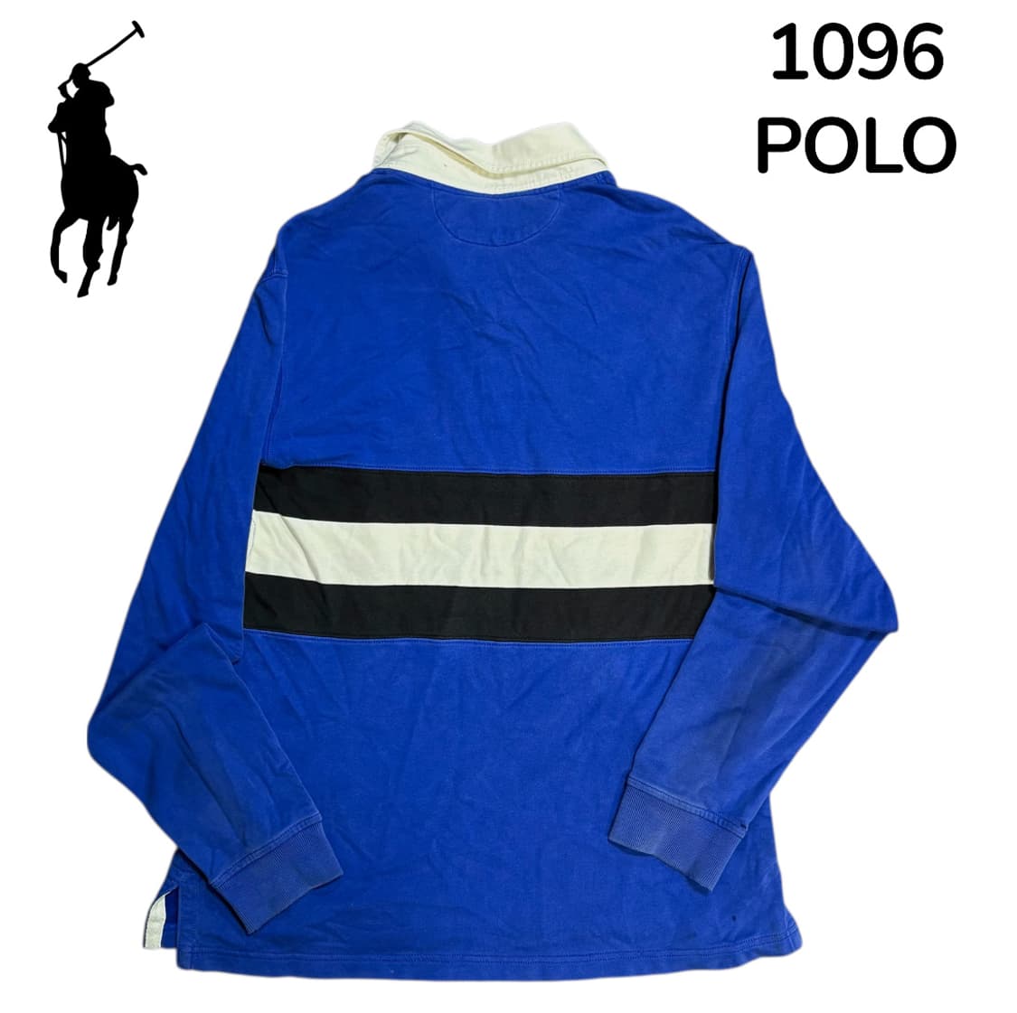 폴로 랄프로렌 레드포니 화이트 카라 럭비티 L 상품이미지3