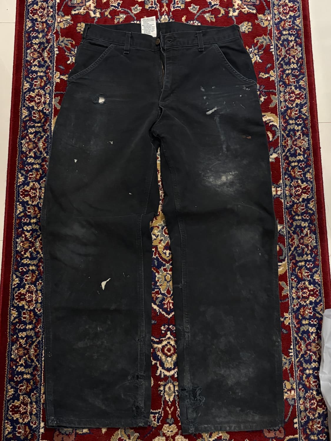 [B11] 빈티지 칼하트 싱글니 카펜터 블랙 덩가리핏 32x32 상품이미지1