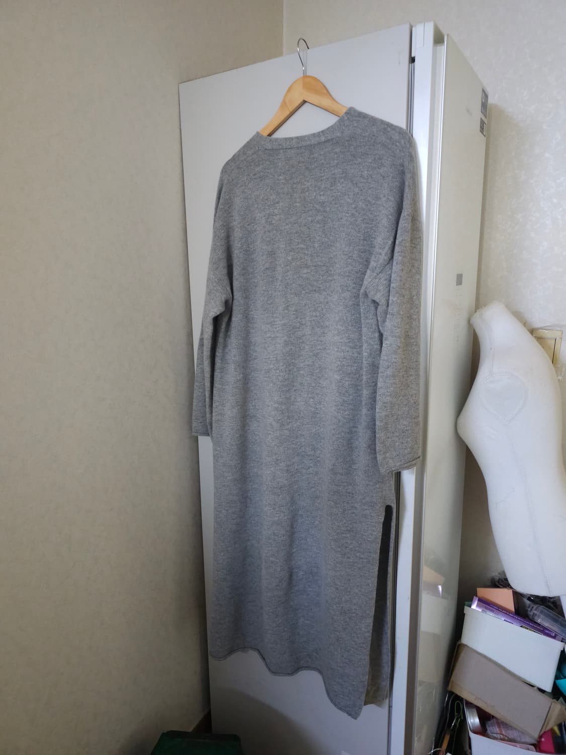 vegetable 울 캐시미어 롱롱 가디건 상품이미지6