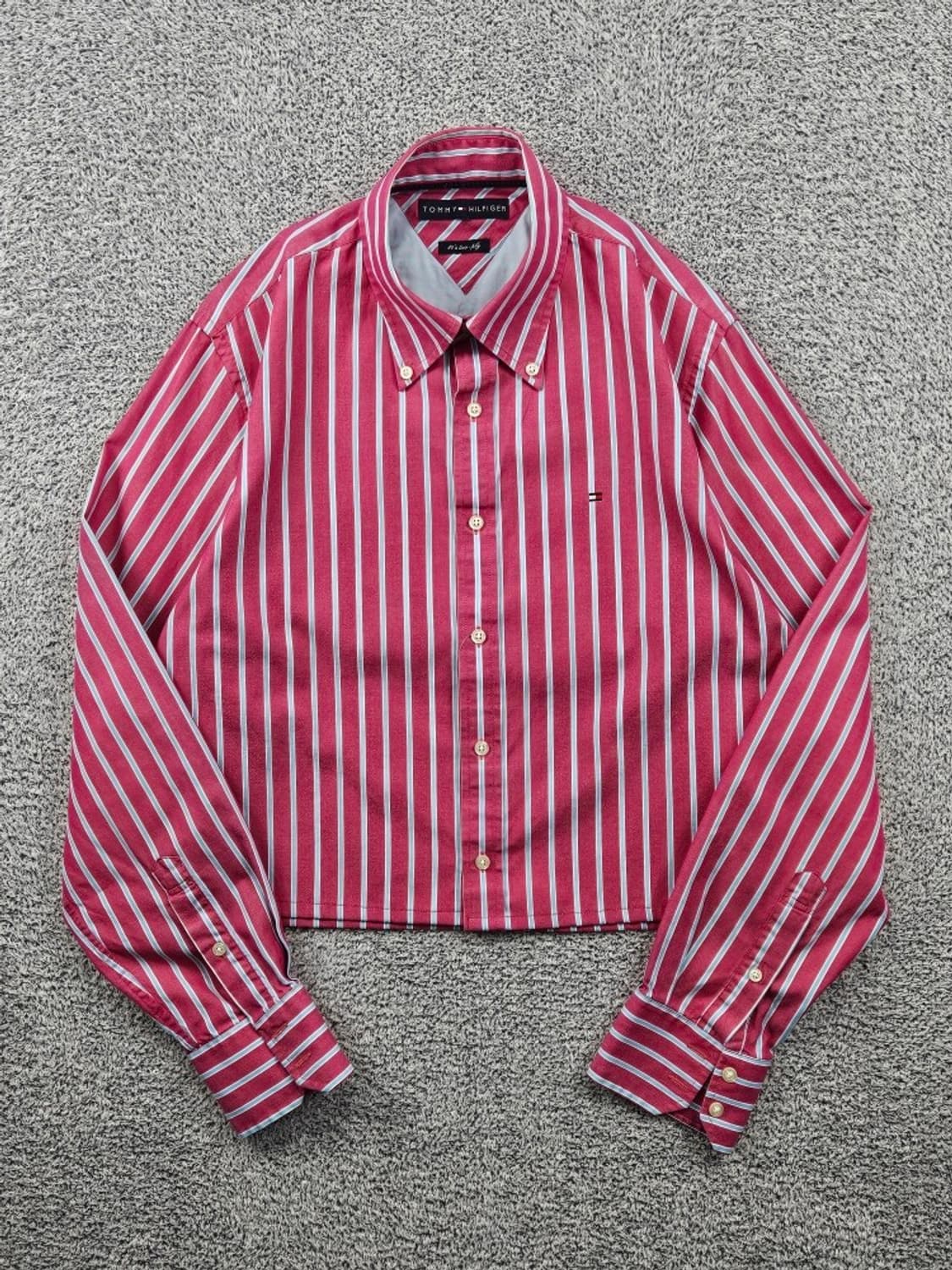 타미힐피거 크롭 커스텀 스트라이프 셔츠 ( M추정 ) / 11663 상품이미지2