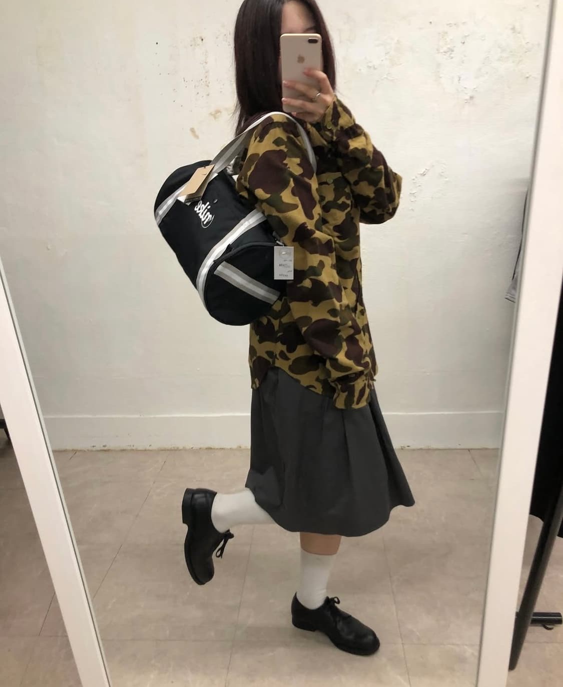 베이프 카모 플란넬 셔츠 상품이미지5