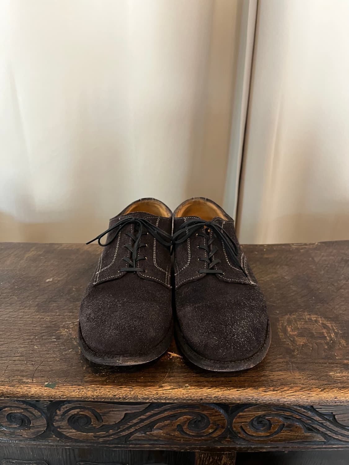 와코마리아 스웨이드 더비슈즈 상품이미지2