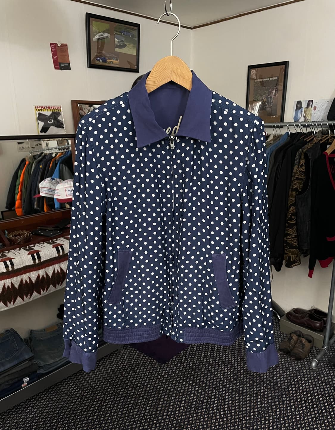 와코마리아 리버시블 스윙탑 자켓 상품이미지4