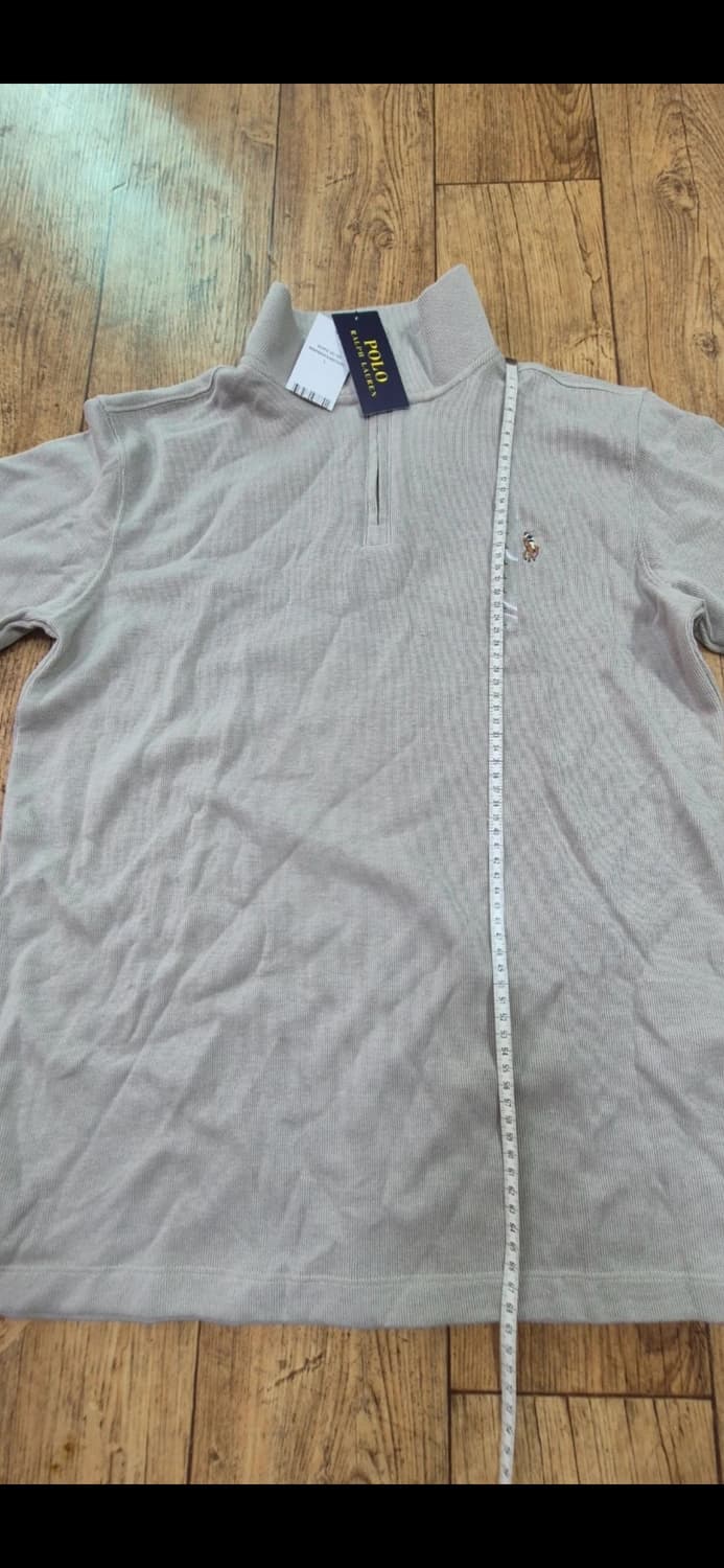 폴로 랄프로렌 반집업 베이지 니트L 새상품 상품이미지2