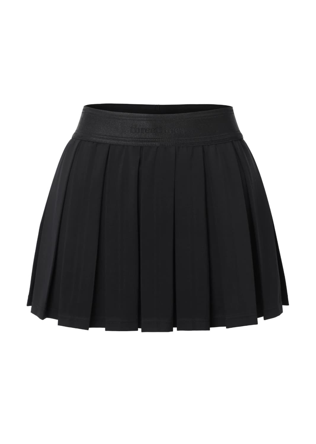 쓰리타임즈 에센셜 스포티 스커트 블랙 상품이미지1