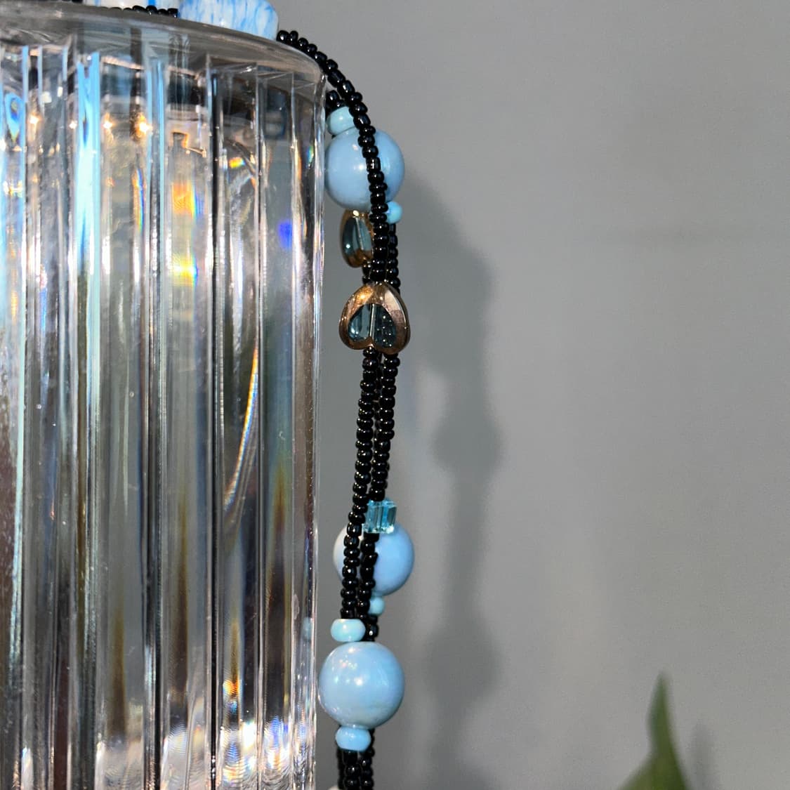 Blue oriental heart beads 목걸이 상품이미지4