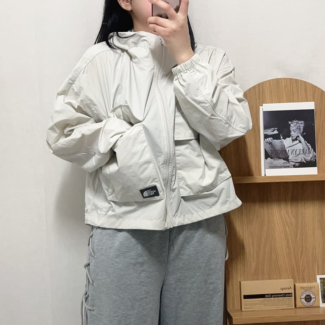 [정품] 노스페이스 연그레이 포켓 병아리 얇 바막 [ M ] 상품이미지2