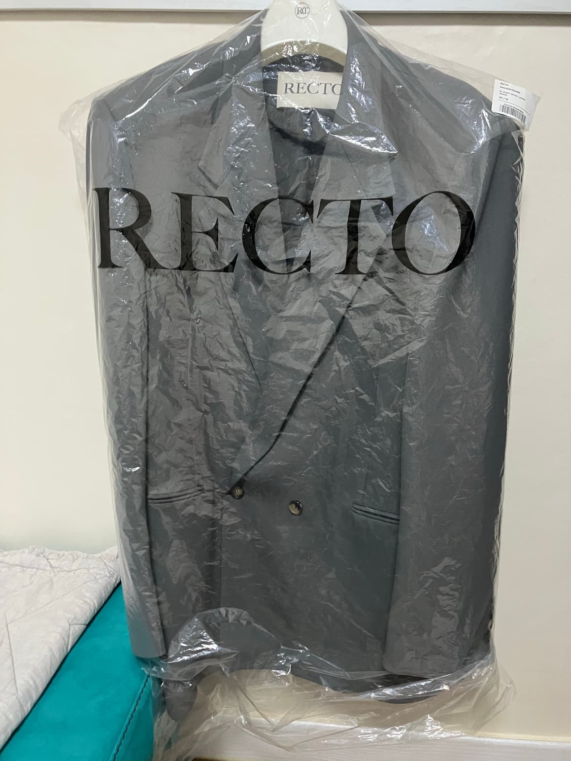 렉토 그루브 오버사이즈 블레이저(그레이) L사이즈 상품이미지4