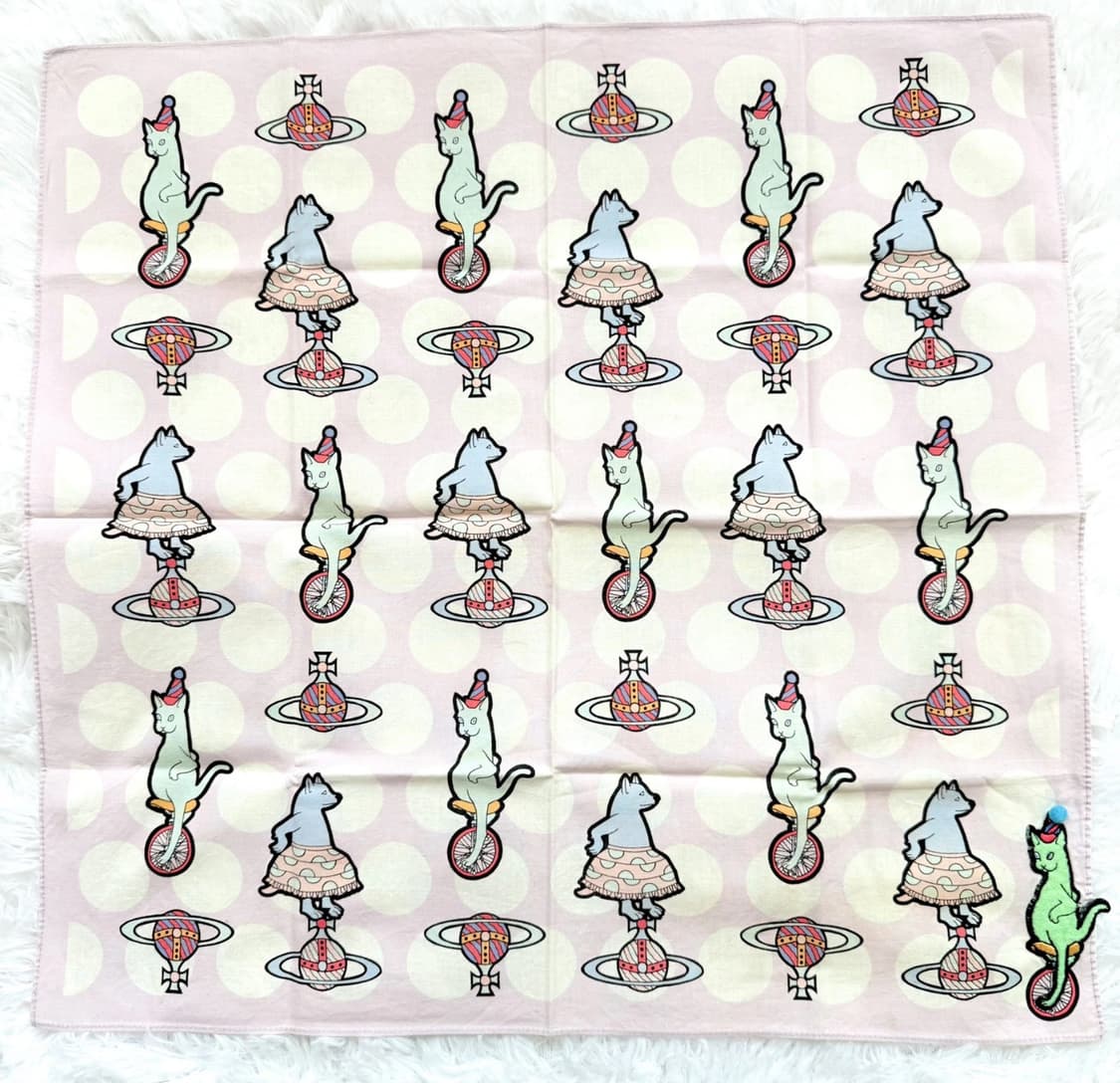 Vivienne Westwood 비비안 웨스트우드 미니스카프 손수건 퍼플 상품이미지1