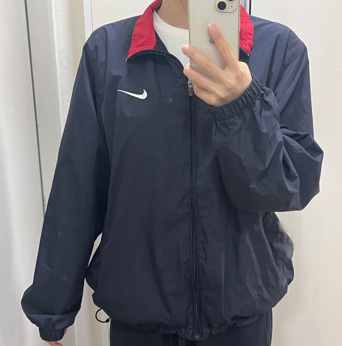 90s 나이키 바람막이 네이비 상품이미지2