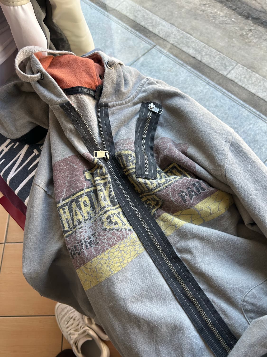 빈티지 할리데이비슨 후드집업 상품이미지7