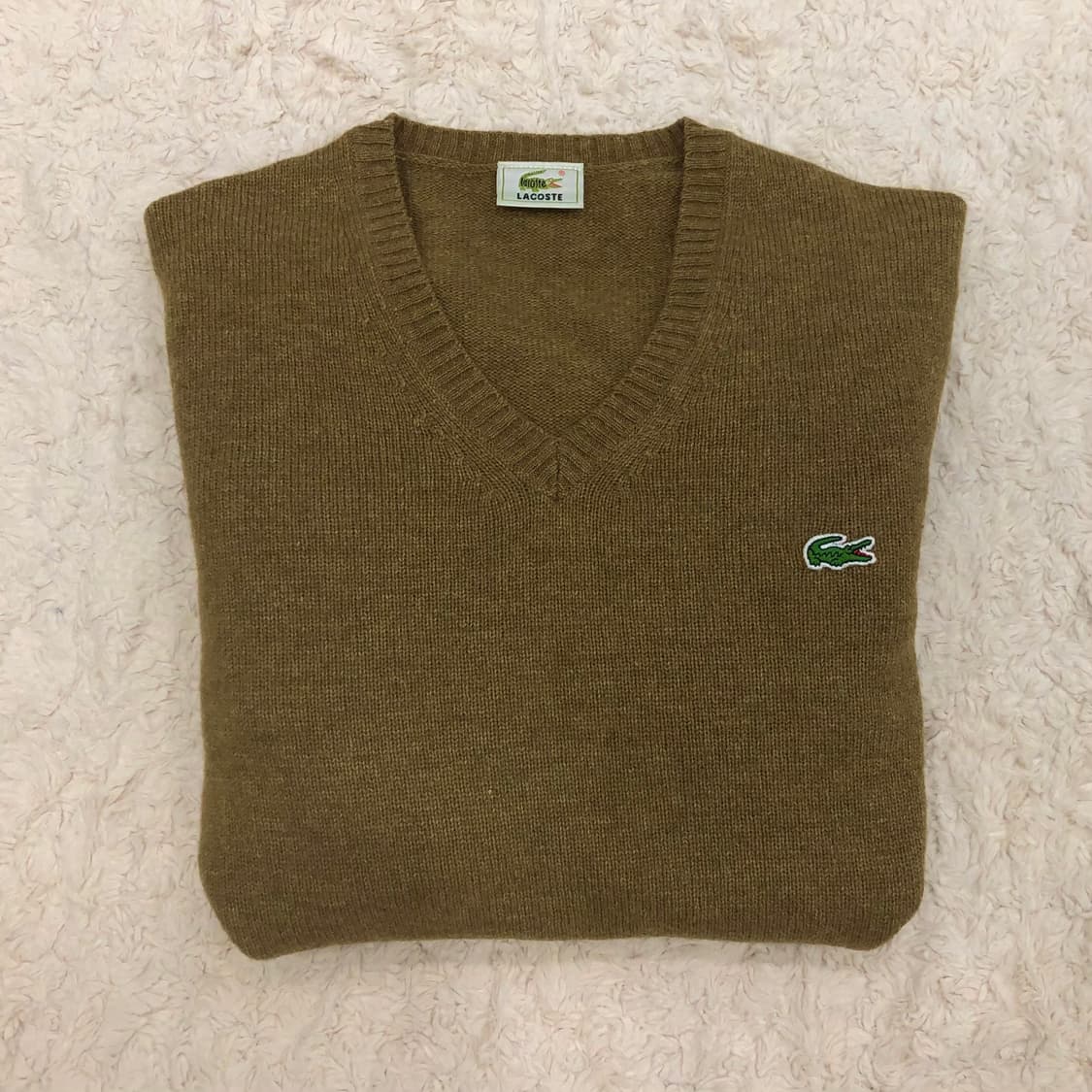 라코스테 재팬 울 브이넥 니트 상품이미지1